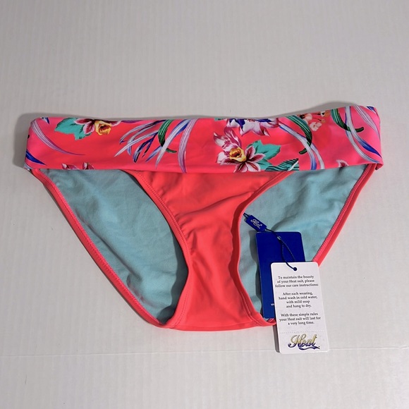 HEAT || Paradise Swimwear - Contemporary Foldover Bottom. Sz. M - Picture 1 of 4